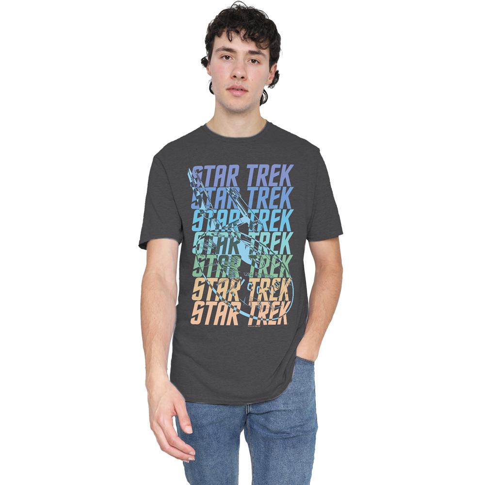 Star Trek Unisex Adult Enterprise Multi Logo T-Shirt