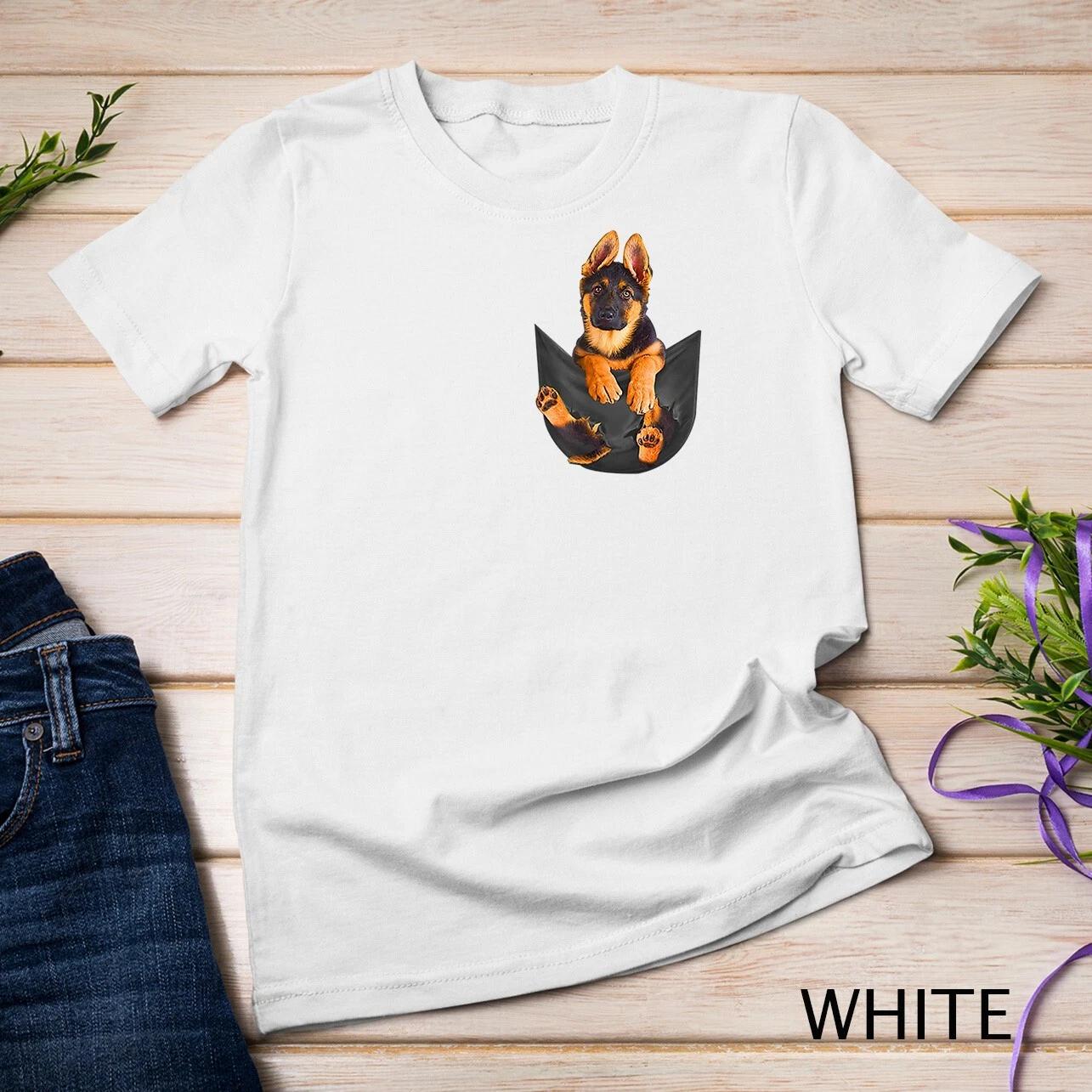 Pocket German Shepherd Puppy! Cute Dog Lover T-Shirt T-Shirt Unisex T-shirt 4XL