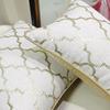 Modern Light Luxury Geometric Chair Cushion Cover In Rice Gold for Office or Sofa
