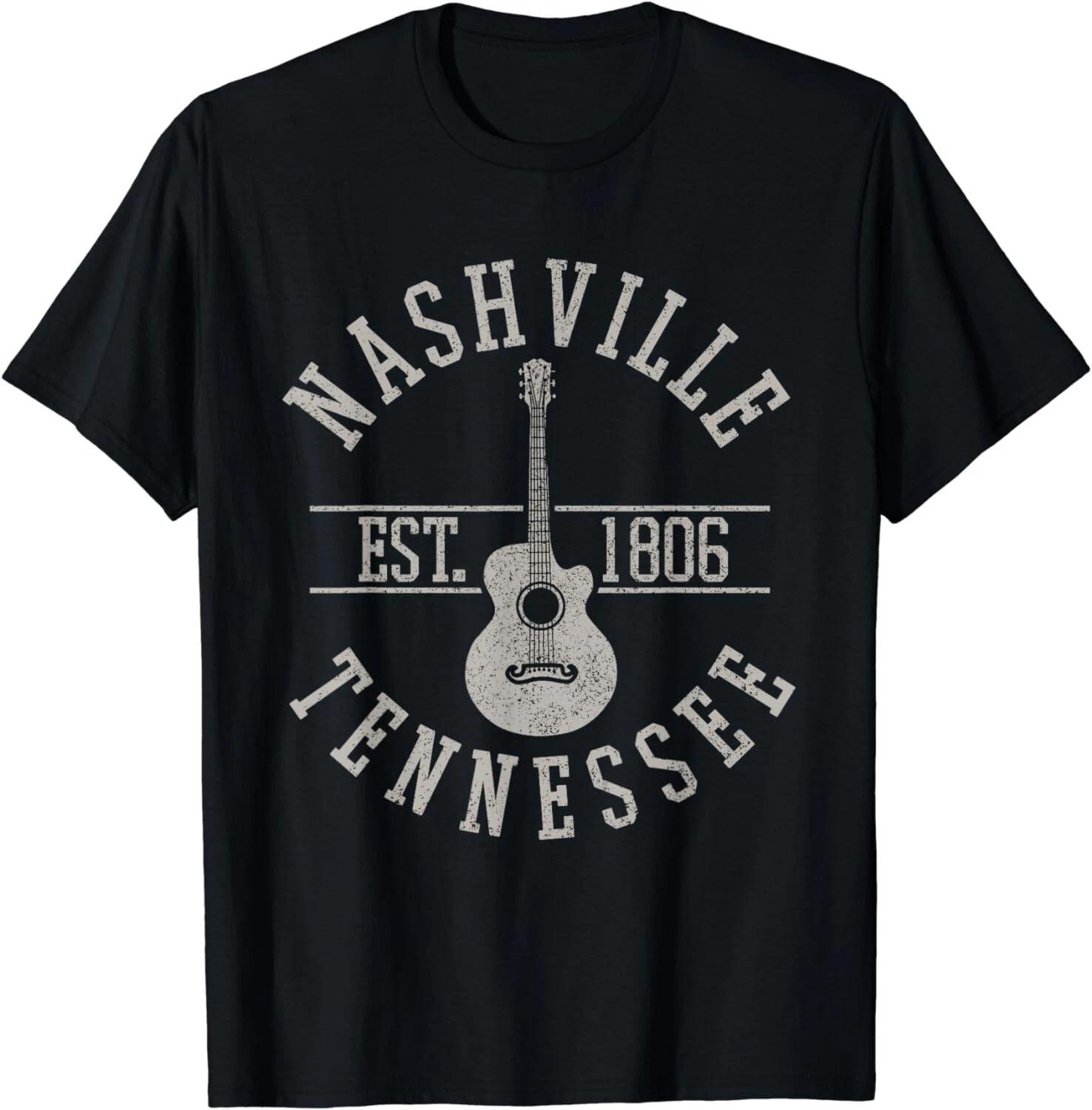 Nashville Tennessee Country Music City Guitar Player Gift Unisex T-Shirt S
