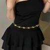 Popular Chain Belt Metallic Waist Chain Decorative Dress Chain Party Waist Decors Nightclub Waist Body Jewelry