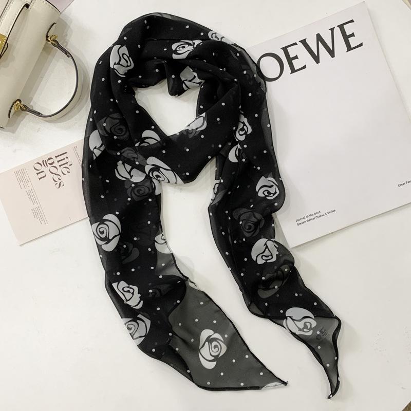 Brauner Seidenschal mit Tupfen: Vielseitiges Haarband mit Bindeband & Accessoire für Frauen 2025