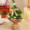 Mini Desktop Christmas Tree Seasonal Decor With LED Light Miniature Table Christmas Tree For Office Home Store Dormitory Bedroom