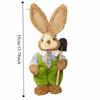 Realistic Design Woven Bunny 35cm Size Bunny Figure Easter Straw Rabbit  Window Display