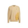 Sweatshirts Men's Khaki Crew Neck Moderate Regular HP1382
