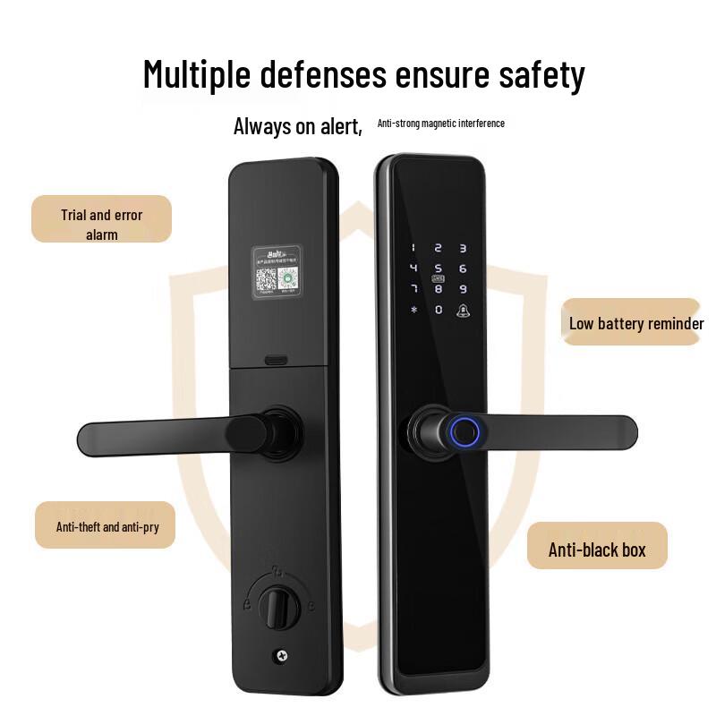 Jingula Smart Semi-Automatic Fingerprint WiFi Door Lock