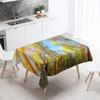 Forest Trees Printed Rectangular Tablecloth Outdoor Camping  Stain Resistant Waterproof Kitchen Table Home Decor