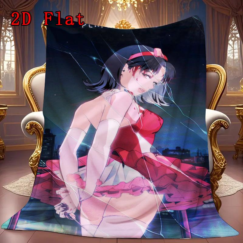 Perfect Blue 2D Flat Pattern Flannel Blanket High quality All Seasons Warmth and Comfort Perfect for Christmas Gifts.SMT0917264
