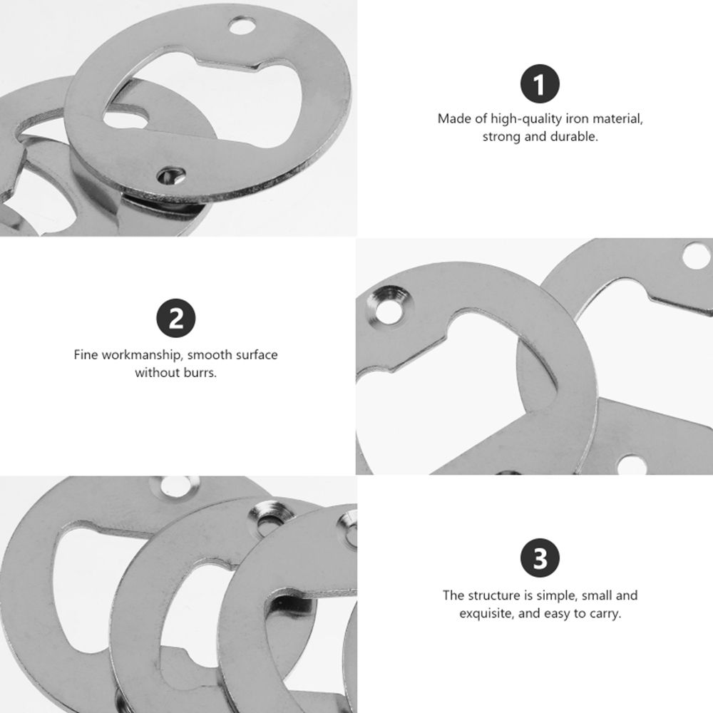 Milling Holes 40mm DIY Stainless Steel Hardware Parts Kitchen Tool Bottle Opener Insert Gadgets