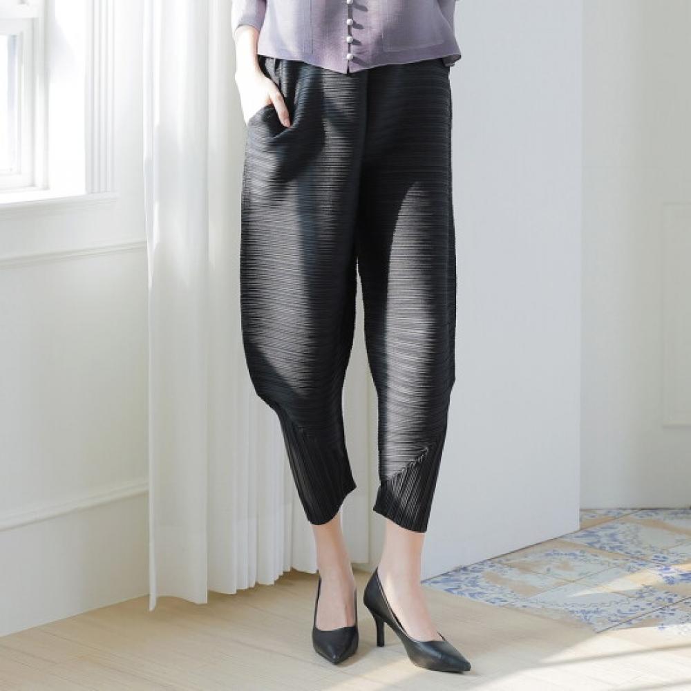 Plara Side Bending Balloon Pleats Pants