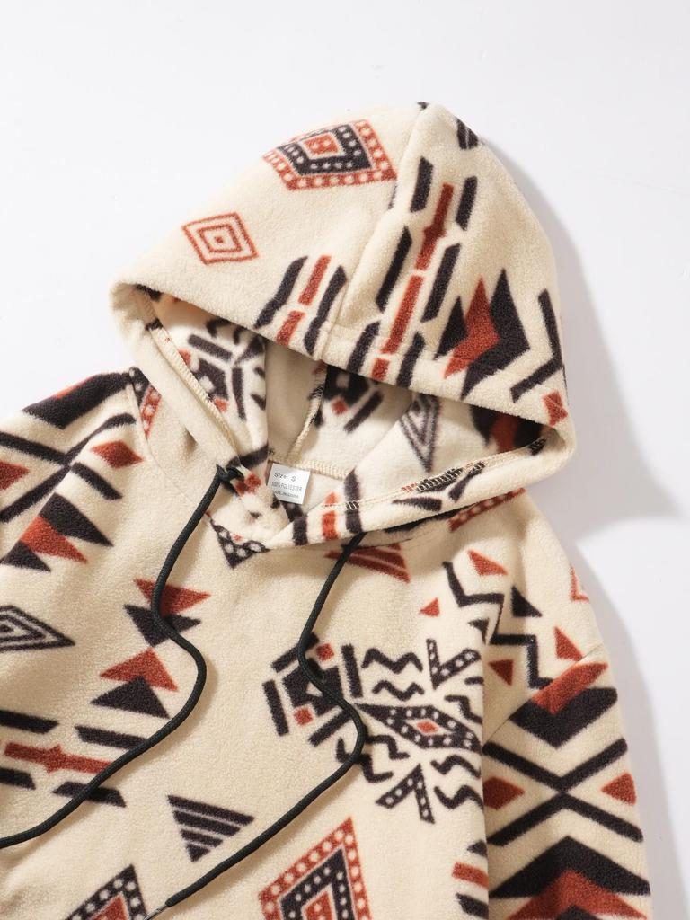 Men's Casual Outdoor Patterned Long Sleeve Hoodie