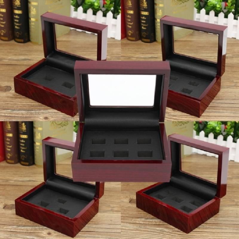 Casket Jewelry Fashion Simple Exquisite Girls Ring Jewelry Porous Mahogany Set