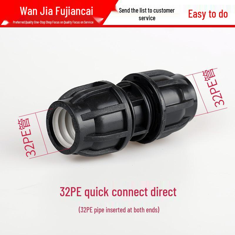 PE-Rohrverbindungsstücke: Schnellkupplungen für Leitungswasser, wärmefreie Ventile, Winkel, T-Stücke, 4- und 6-Punkt-Anschlüsse