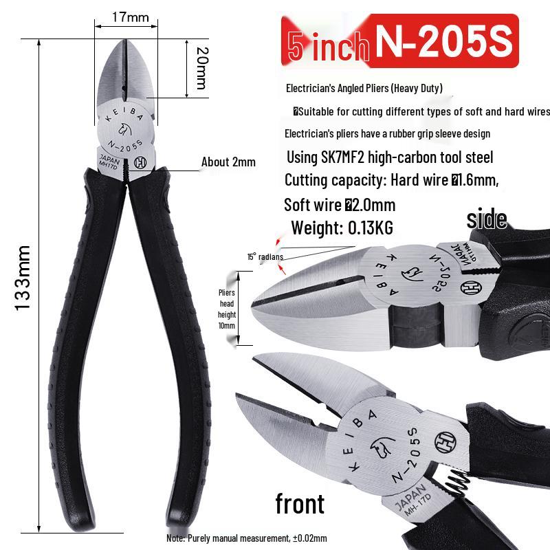 KEIBA Continental Water Pump and Diagonal Pliers, Japanese Import, 5  & 6  Industrial Grade MN-A05.