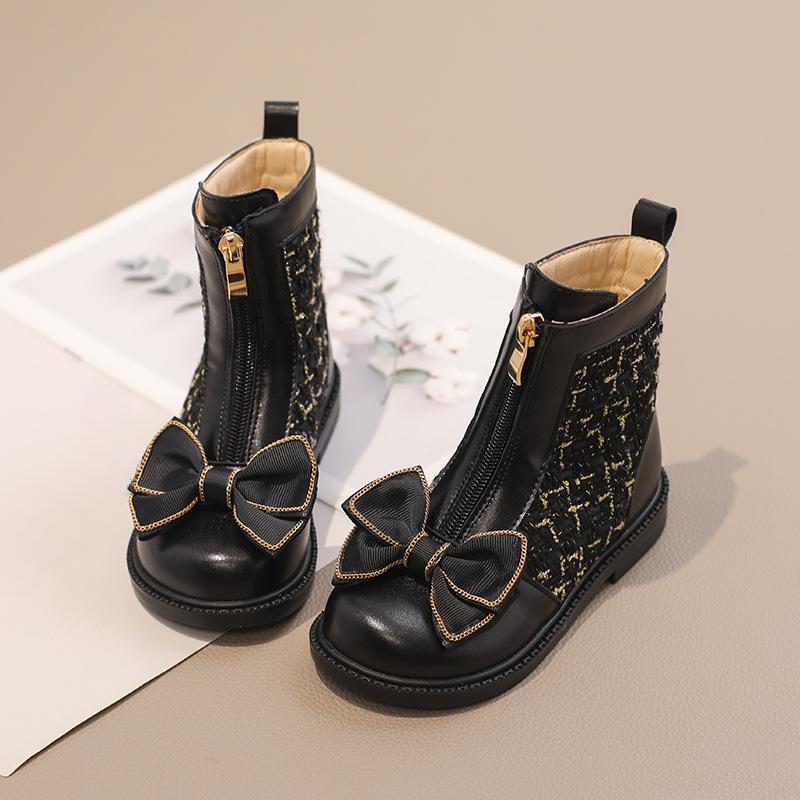 

Зимние новые детские одинарные ботинки, короткие ботинки для девочек 32