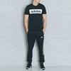 Adidas Logo Print Crew Neck Casual Short Sleeve T-Shirt Men Tops Black AJ6077