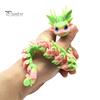 Articulated Sensory Toys 3D Printed Dragon Fidget Toy, Cute Ornaments, Desk Kawaii Cherry Blossom Decor Stress Relief Toy for Adults, Fantasy