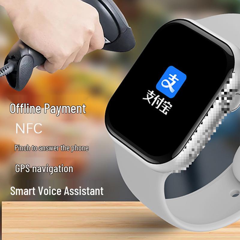 2025 Huqiangbei Watch10 S11: Премиальные умные часы Bluetooth с NFC-платежами и отслеживанием спортивной активности Max Silver