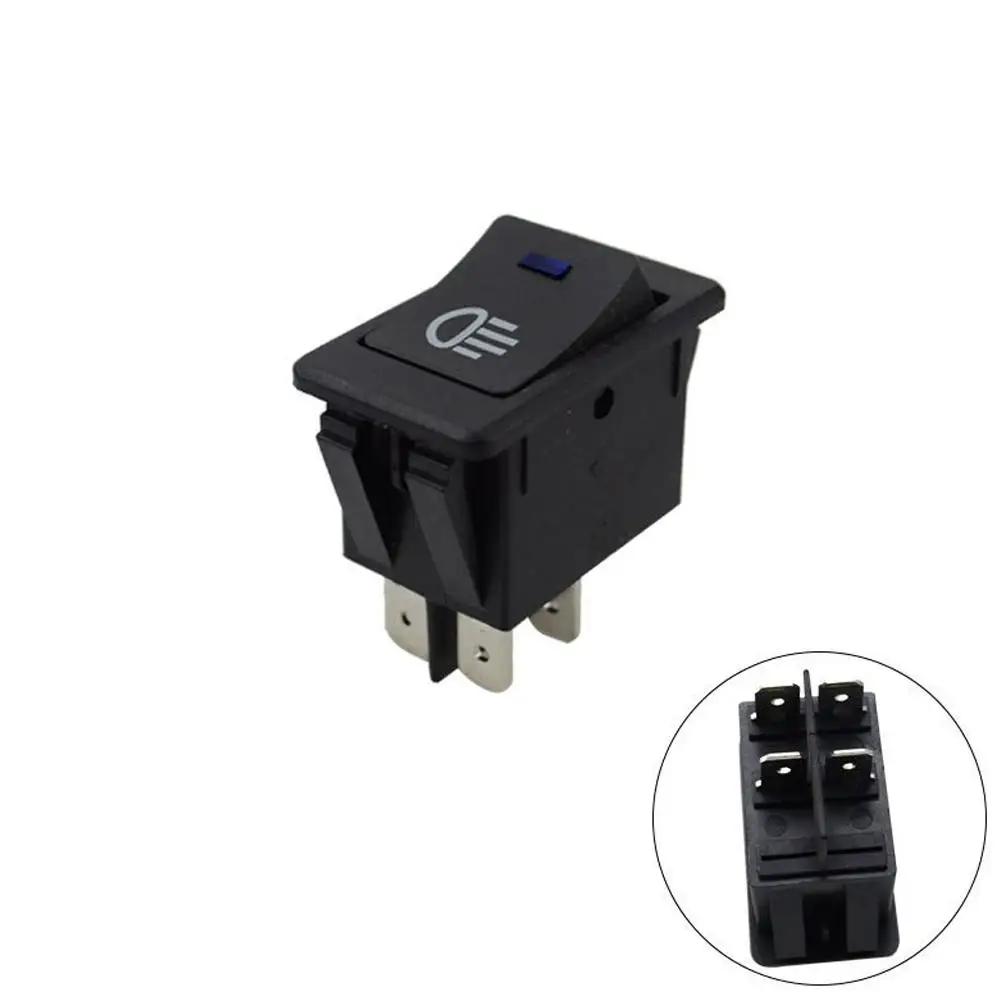Car Light Rocker Switch ON-OFF Fog Lamp Switch 2 Position Refitting Auto Button 12V Pins Interior LED Switch Accessories 35 A0P8