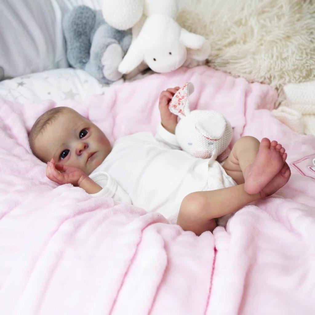 16-Inch White Long-Sleeve Bodysuit for Tink Reborn Baby Doll