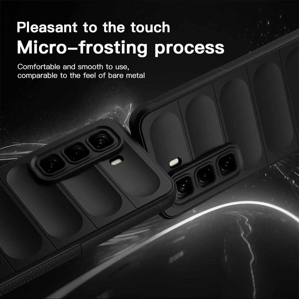 KEYSION Shockproof Matte Phone Case for Infinix Hot 50 4G Anti-skid Soft Silicone Phone Back Cover for Infinix Hot 50 Pro 4G
