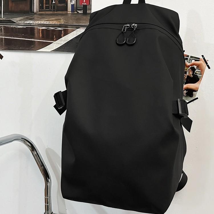 Mori Sac d'école grande capacité couleur unie Tendance masculine Version coréenne du nouveau sac à dos étudiant de campus Sac à dos ins pour femmes