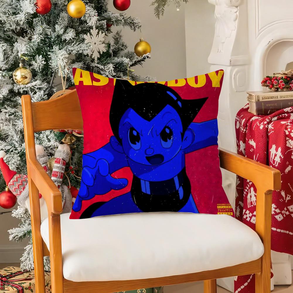 Anime A-Astro B-Boy Pillow Case Silky Elegant Comfort Sofa Bed Invisible Zipper