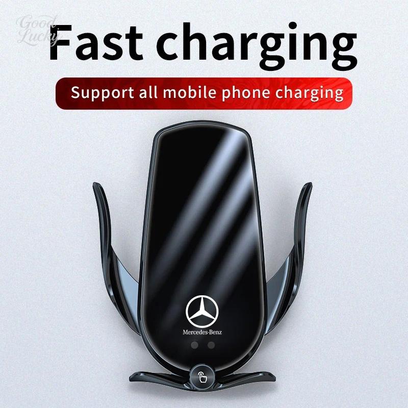 CQJ1 Car Wireless Charger Phone Holder Charging Portable Bracket For Mercedes Benz C S Class W206 W223 S350 C200 C260 C300 S350 S400