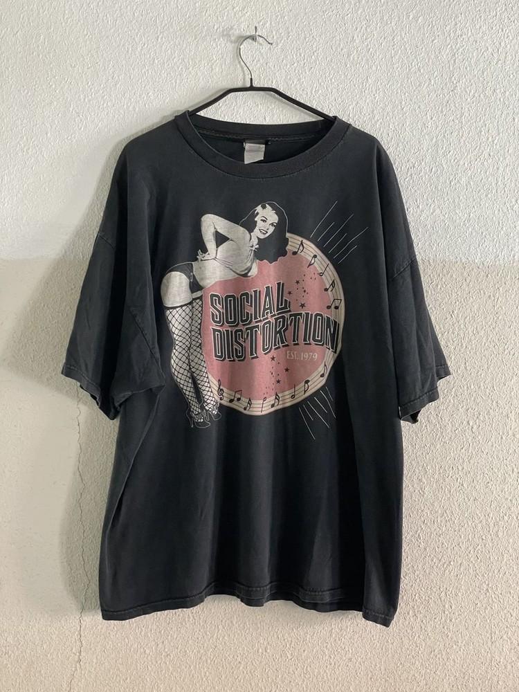 Social Distortion 1979 - Черная футболка унисекс с коротким рукавом в ретро-стиле KH12297 XXXXL