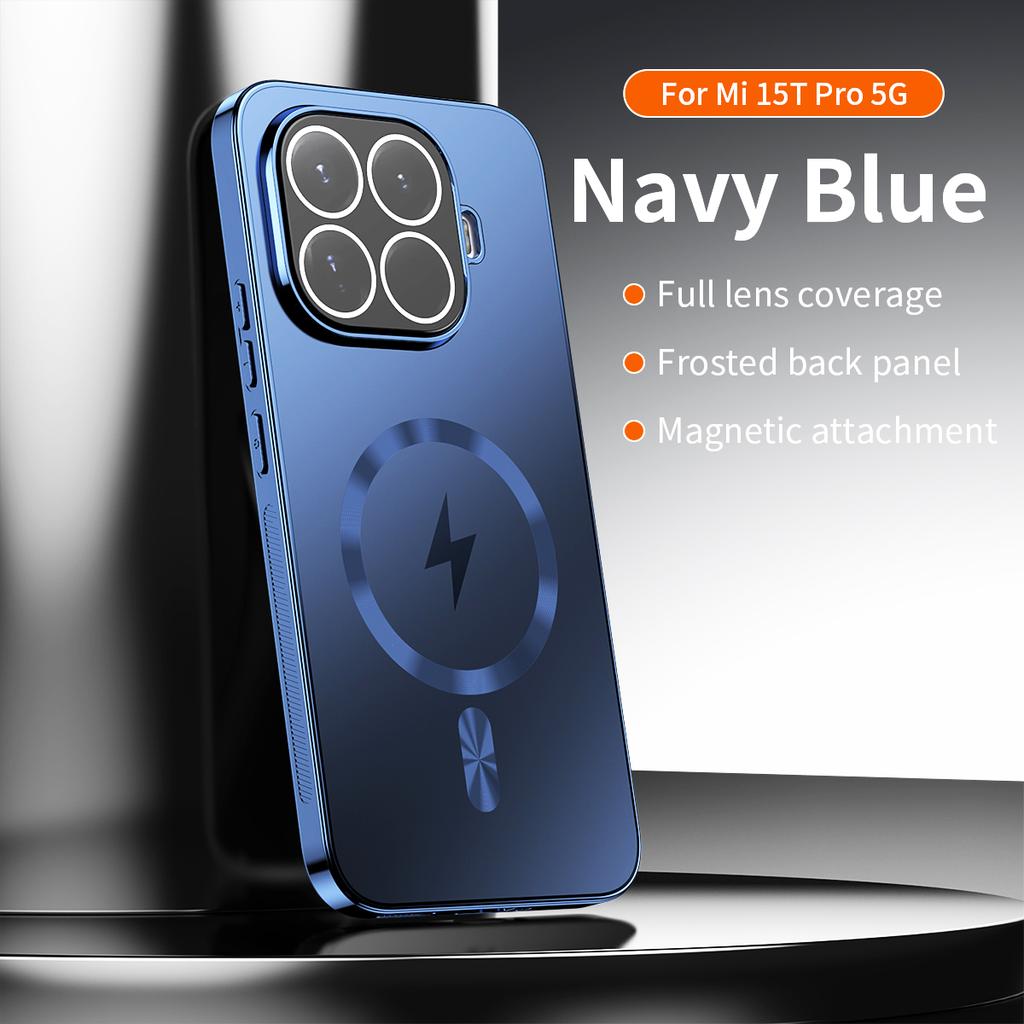 For Xiaomi Mi 17T Pro Case Hard PC Plating Magnetic Wireless Charging Protective Back Cover Case For Xiaomi Mi 15T 14T Pro Shell