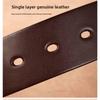 Single Men's Leather Alloy Buckle Belt, Fashionable, Casual, Simple, Personalized, Business Retro, Classic, Versatile and Trendy