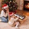 Kids Piano Keyboard, 37 Keys Wooden Digital Piano for Kids, Mini Music Educational Instrument Toy with Realistic Sound, Dual Power, Adjustable Volume