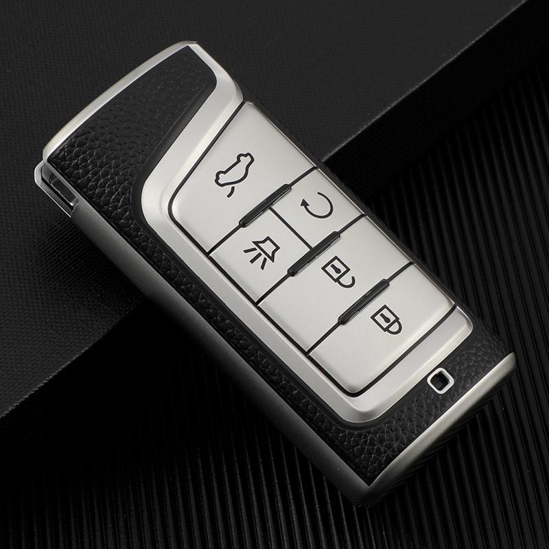 

TPU Car Key Case Cover for GAC Trumpchi GS7 GS8 GM8 GS5 GA6 GM6 2012 2013 2014 2015 2016 2017 2018 2019 2020 срібний
