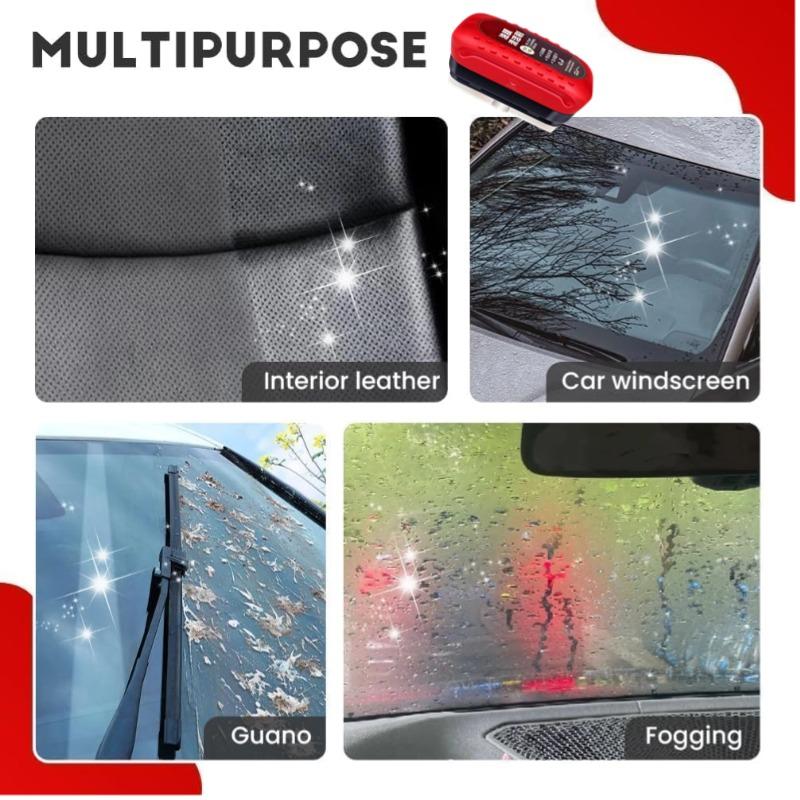 Car Glass Cleaner Cleaning Agent Powerful Windshield Cleaner Car Glass Sponge Cleaning Brush Water Spots Stain Auto Removal Oil