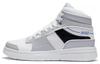 Retro 90 Cushioning Slip Resistant High Top Casual Shoes Women's White Gray ABCS098-1