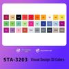Sta 3203 Double-Ended Quick-Drying Oil-Based Marker Pen Set for Student Art & Indoor Design
