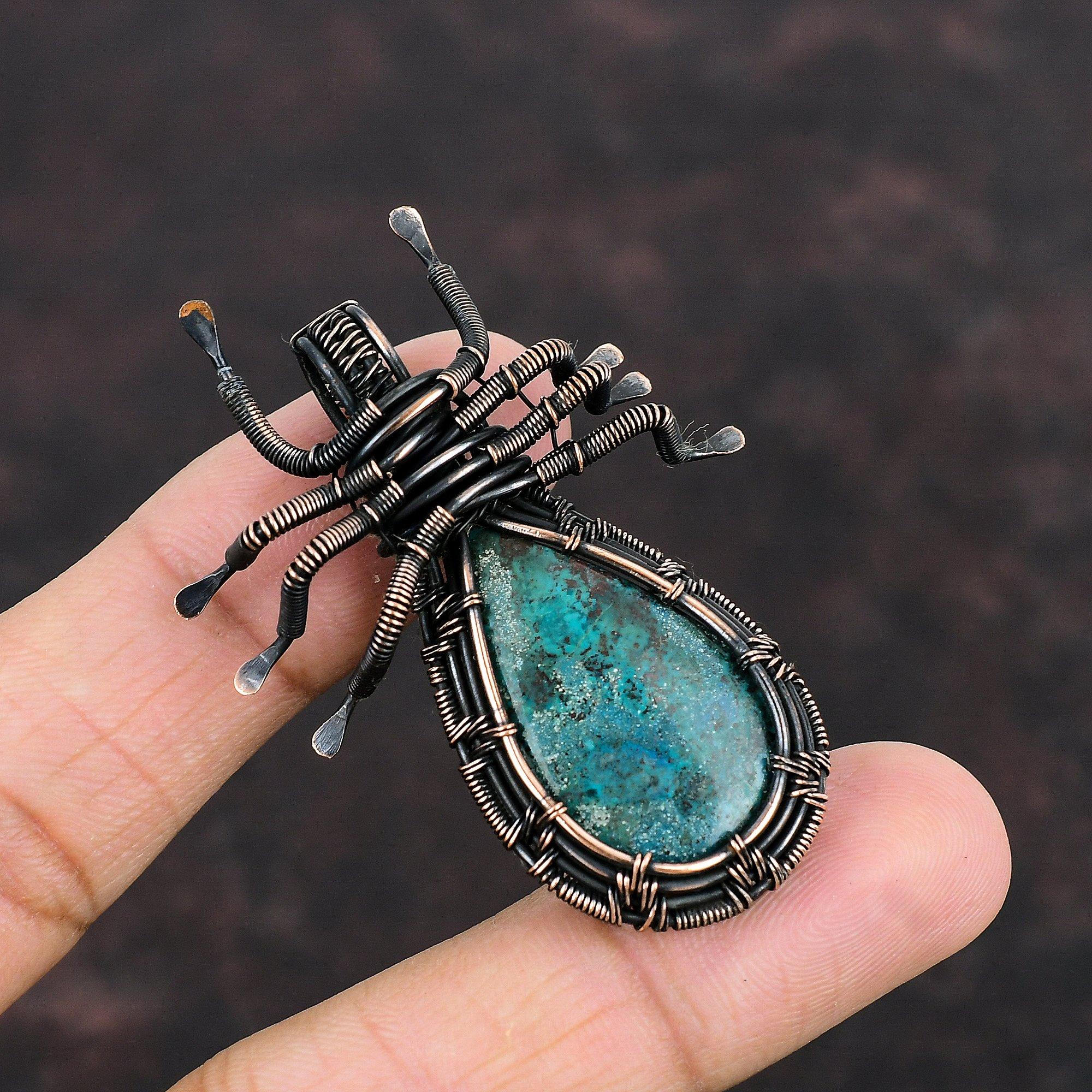 Кулон с хризоколлой — фото 2