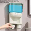 Smart Mouthwash Dispenser 600ml Wall-Mounted Mouthwash Container Rechargeable Bathroom Mouthwash Dispenser with 2 Magnetic Cups