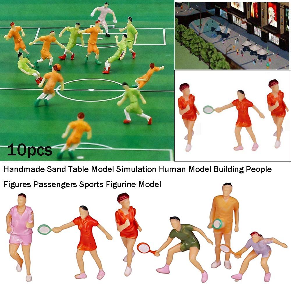 10Pcs 1:100/1:75/1:50 Scale Sand Table Model Mixed Color Mixed Pose Simulation Human Model Handmade Diy Dollhouse Character