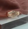 585 Rose Gold Patterned Ring For Women Fashion Jewelry