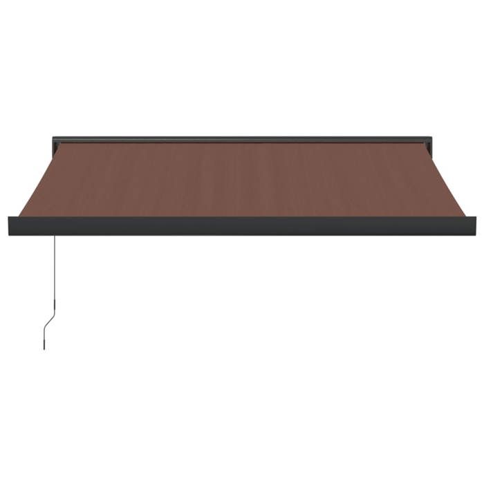 VidaXL Manual Retractable Awning Brown 300x250 Cm 3215723