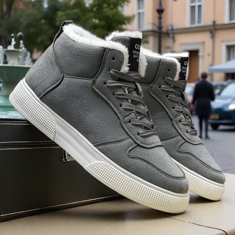 Men Ankle Boots 2026 Fashion Winter Cold-proof Warm Plush Snow Boots Lightweight Cotton Boots Mens Designer Work Outdoor Sneaker