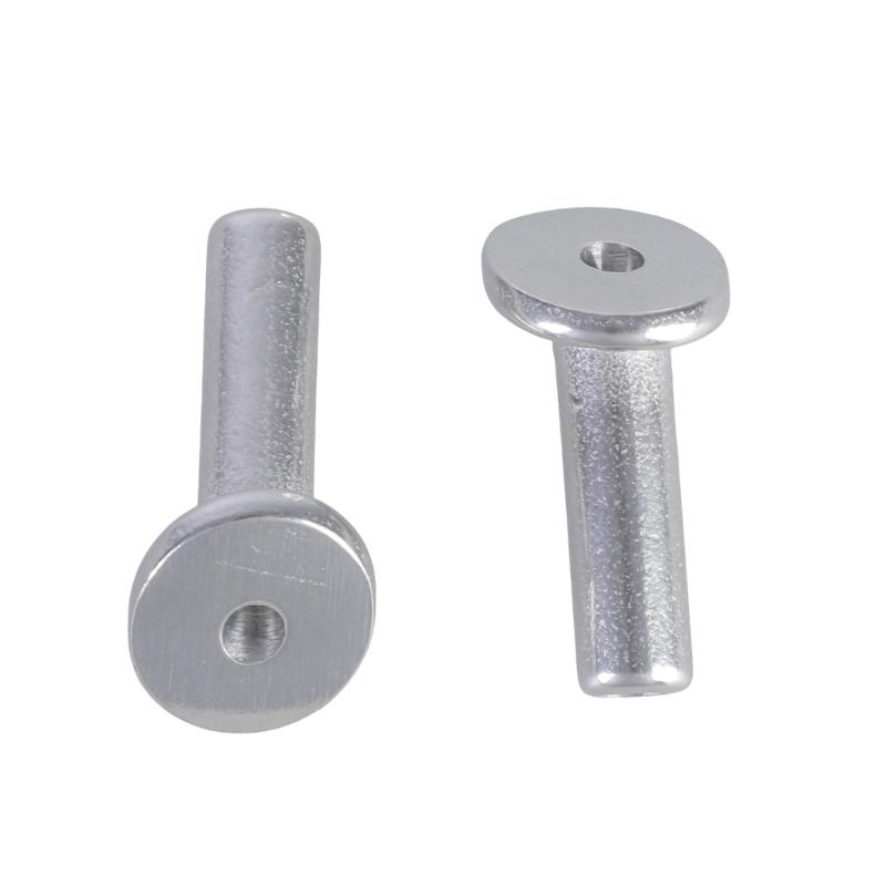 10pcs Sturdy Stainless Steel Materials Angled Sleeves for Wire Rope Railing and Wood Post Support Household Use