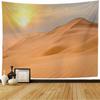 Düne Sonnenaufgang Wandteppich Sahara Wüste Dünen Wandteppich Natur Außenansicht Wandteppich Wandbehang Dekoration für Schlafzimmer Wohnzimmer