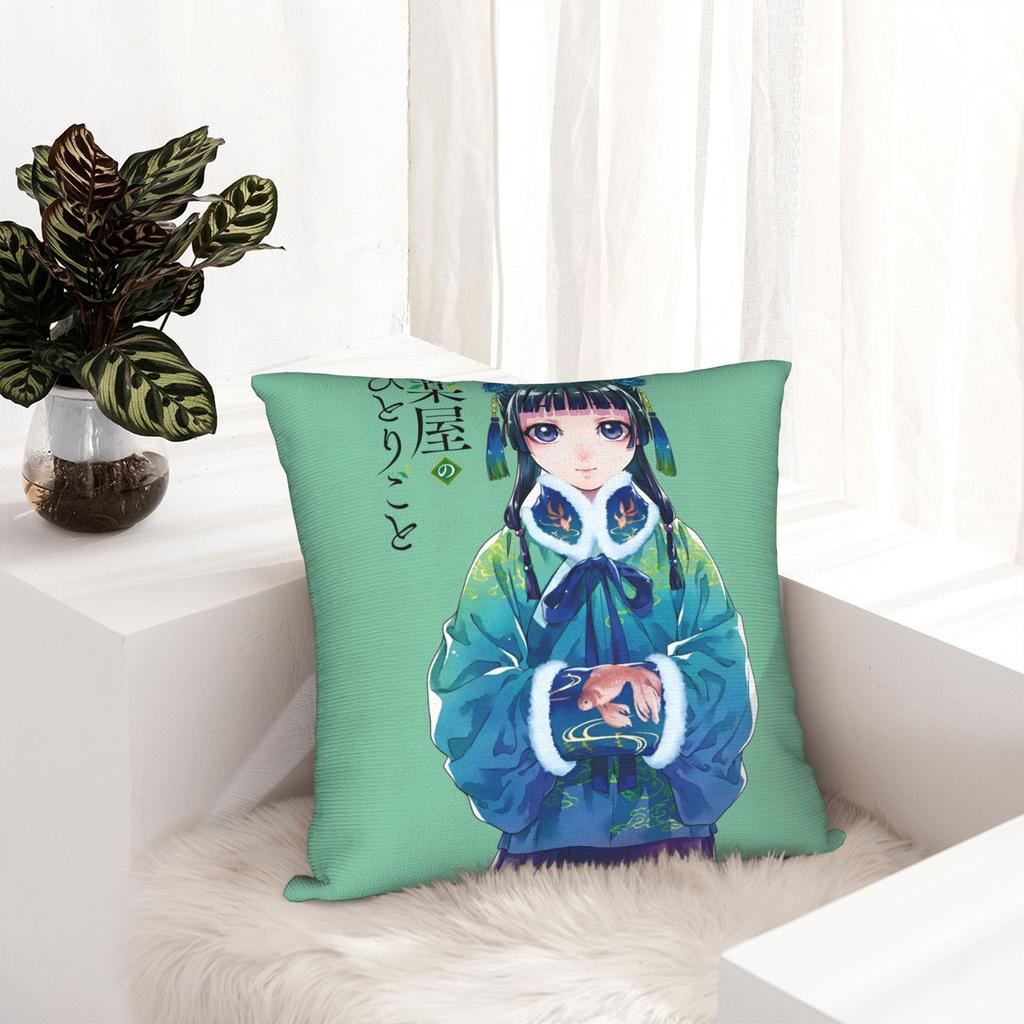Weiche Maomao Die Apotheker-Tagebücher Kissenbezug Polyester Kissenhülle Deko Manga Anime Kissenbezug Hülle Zuhause Dropshipping