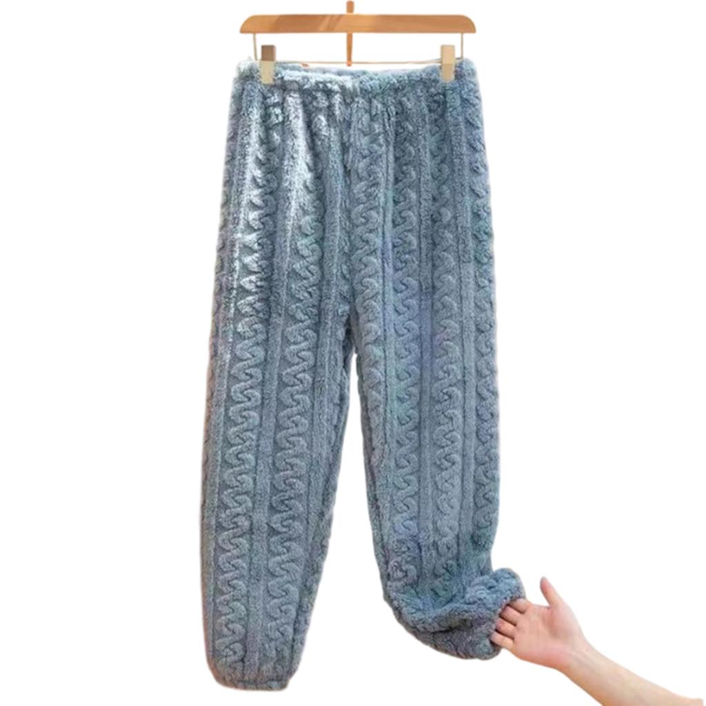 Women's Fashion Fleece Line Thickened Long Pajama Pants