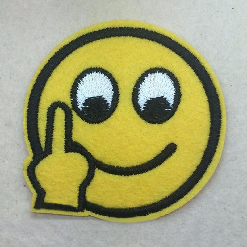 8 buc. emoji expresie Patch-uri termocolante Insignă brodată Aplicație
