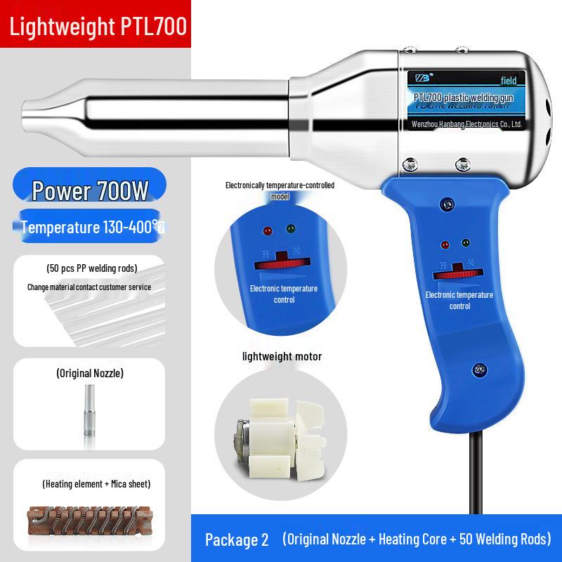 Compact Electric Plastic Welding Hot Air Gun for Bumper Repair and PP/PE Welding