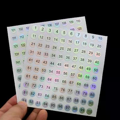 Sticker Nail Polish 1-1000 Waterproof Digital Label Self-adhesive Number Tableware Scrapbooking DIY Craft Digital Label