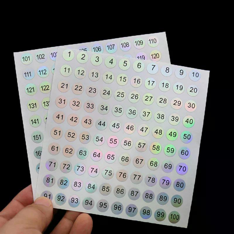 Sticker Nail Polish 1-1000 Waterproof Digital Label Self-adhesive Number Tableware Scrapbooking DIY Craft Digital Label